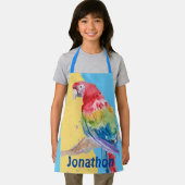 Macaws Macaw Parrot Boys Naam keuken Apron Schort (Insitu)