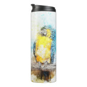 Macaws op vertakkerthermische getumbler thermosbeker (Geroteerd rechts)