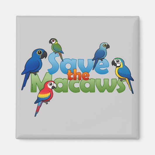 Macaws opslaan magneet (Voorkant)