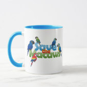 Macaws opslaan mok (Links)