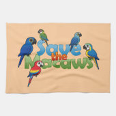 Macaws opslaan theedoek (Horizontaal)