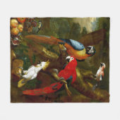Macaws Parrots Cockatau Birds Fleece Blanket Deken (Voorkant (Horizontaal))