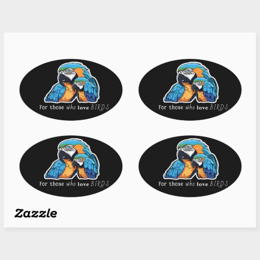Macaws sticker (arara) (Feuille)