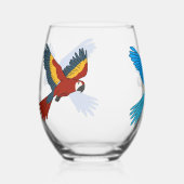 Macaws Wijnglas Zonder Voet (Voorkant)