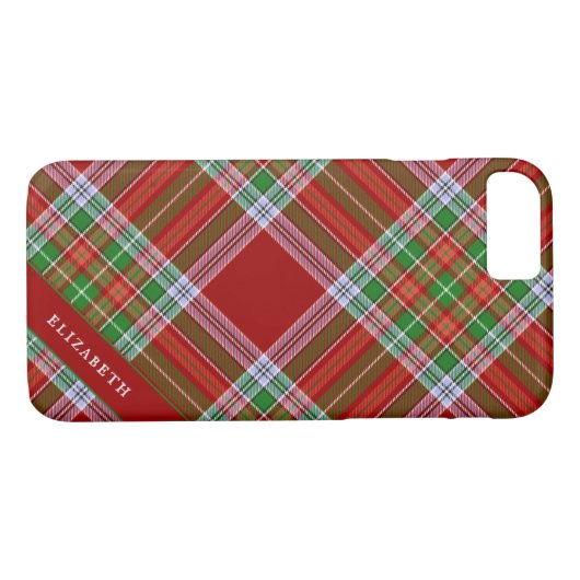 MacBain MacBean Clan Tartan Scottish Pset Case-Mate iPhone Case (Achterkant (Horizontaal))
