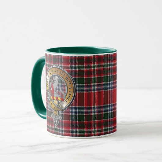 MacBain Tartan & Badge Mok (Voorkant links)