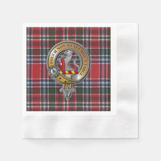 MacBain Tartan & Badge Servet (Voorkant)