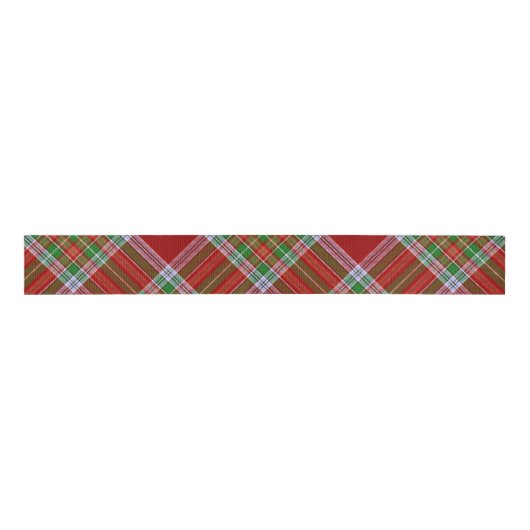 MacBean Scottish Clan Tartan Pset Grosgrain Lint (Voorkant)
