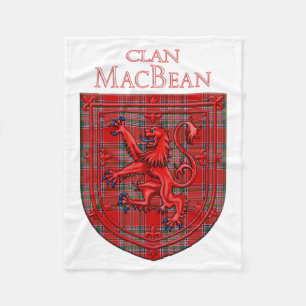 MacBean Tartan Scottish Play Lion Rampant Fleece Deken