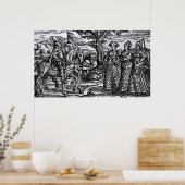 Macbeth, Banquo en de drie heksen Poster (Keuken)