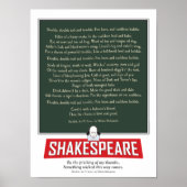 MacBeth de Shakespeare. affiche d'incantation des (Devant)