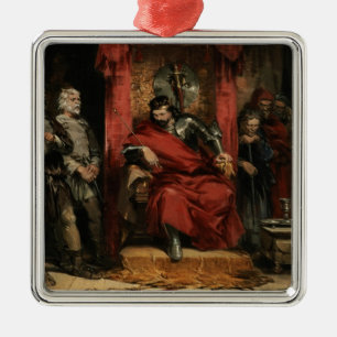Macbeth instrueert de moordenaars metalen ornament