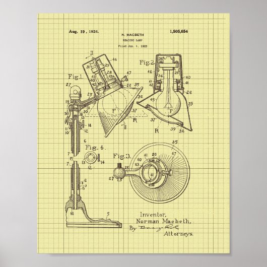 MacBeth-leeslampoctrooi Poster (Voorkant)