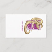 Macbeth Red schrijft over heksen Visitekaartje (Achterkant)