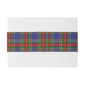 MacBeth Scottish Tartan Belly Band Uitnodigingen Wikkel (Achterkant Voorbeeld)