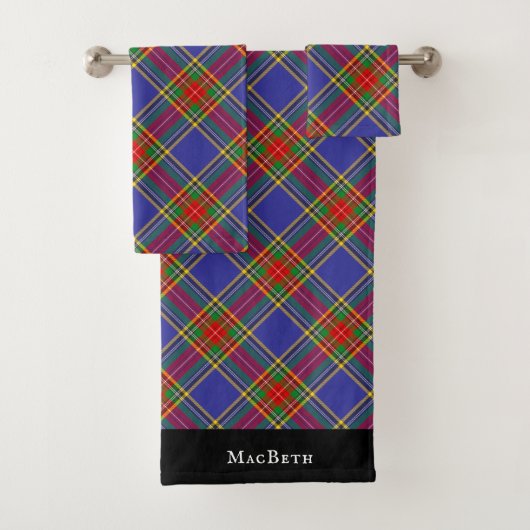 MacBeth Tartan heeft een Schots patroonpatroon Bad Handdoek (Insitu)