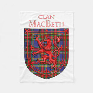 MacBeth Tartan Scottish Play Lion Rampant Fleece Deken