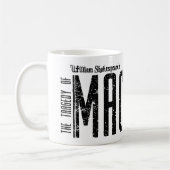 Macbeth - théâtre de papier d'aile - tasse de café (Gauche)