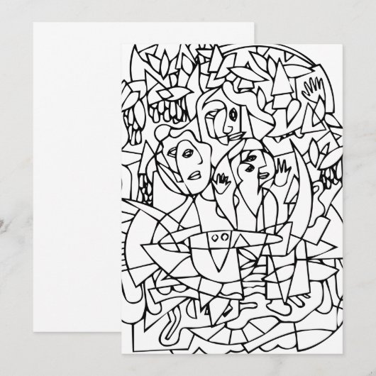 Macbeth "Trois sorcières" Cartes pour notes (Devant / Derrière)