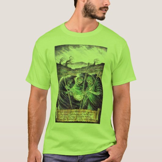 Macbeth Witches Halloween T-Shirt (Voorkant)