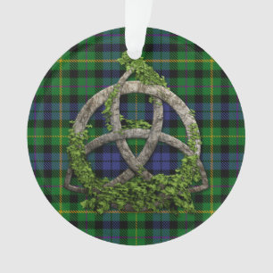 MacBride Tartan en Celtic Trinity Knot Ornament