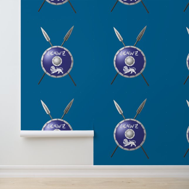 Maccabee Shield and Spears Behang (Applicatie)