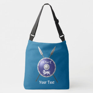 Maccabee Shield and Spears Crossbody Tas