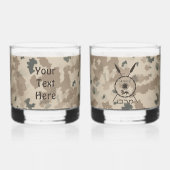 Maccabee Shield and Spears Desert Whisky Glas (Achterkant)