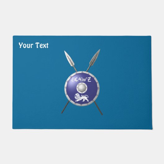 Maccabee Shield and Spears Deurmat (Voorkant)