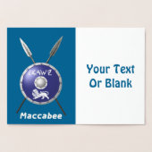 Maccabee Shield and Spears Folie Kaarten (Binnen)