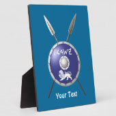 Maccabee Shield and Spears Fotoplaat (Zijkant)