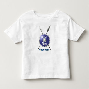 Maccabee Shield and Spears Kinder Shirts