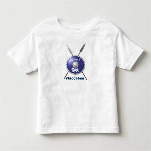 Maccabee Shield and Spears Kinder Shirts (Voorkant)