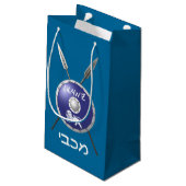 Maccabee Shield and Spears Klein Cadeauzakje (Achterkant Gekanteld)