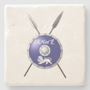 Maccabee Shield and Spears Stenen Onderzetter