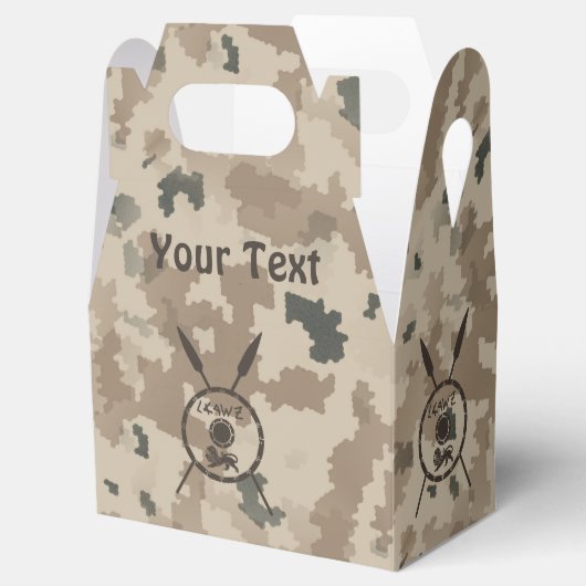 Maccabee Shield and Spears - woestijn Bedankdoosjes (Geopend)