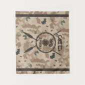 Maccabee Shield and Spears - woestijn Wandkleed (Voorkant)