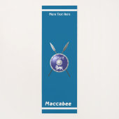 Maccabee Shield and Spears Yogamat (Achterkant)