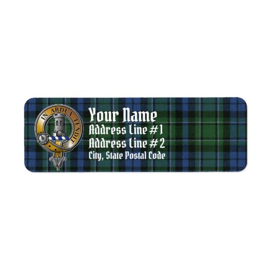 MacCallum Tartan & Badge Etiket (Voorkant)