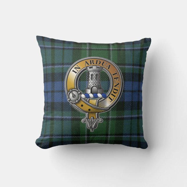 MacCallum Tartan & Badge Kussen (Voorkant)