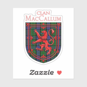 MacCallum Tartan Scottish Play Lion Rampant Sticker
