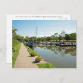 Macclesfield Canal Higher Poynton Cheshire Briefkaart (Voorkant / Achterkant)