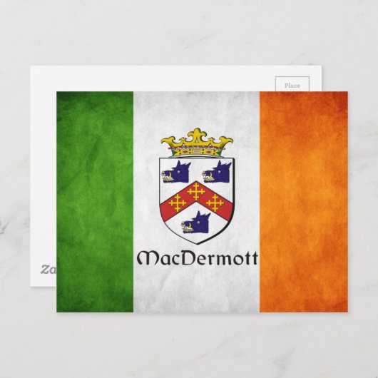 MacDermott Irish Briefkaart (Voorkant / Achterkant)