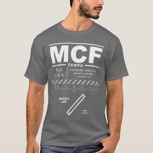 MacDill Air Force Base MCF T-shirt (Voorkant)