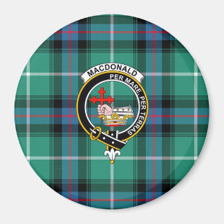 MacDonald Clan Badge en Tartan Magneet