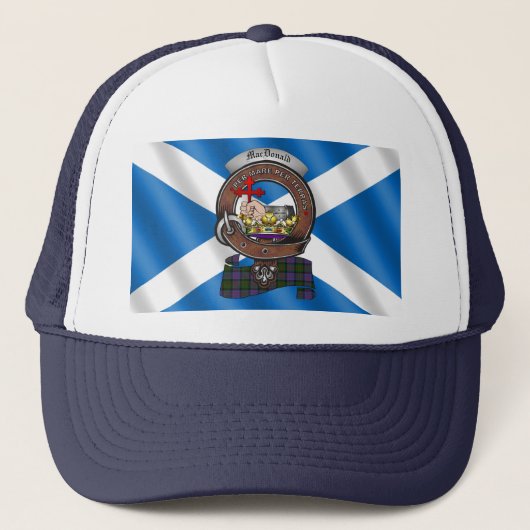 MacDonald Clan Badge Trucker Hat Pet (Voorkant)