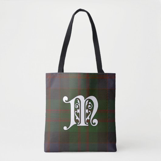MacDonald Clan Tartan Monogram Draagtas (Voorkant)