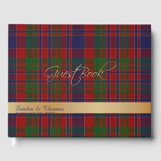 MacDonald Clan Wedding Guest Book Gastenboek (Voorkant)
