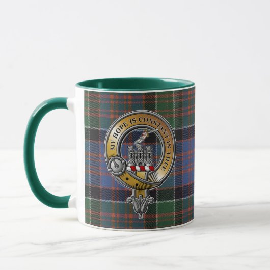 MacDonald Clanranald Tartan & Badge Mok (Links)