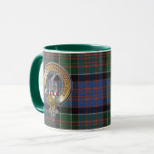 MacDonald Clanranald Tartan & Badge Mok (Voorkant links)